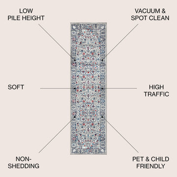 Sierra modern Persian Vintage Medallion Area Rug